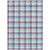 3' X 5' Purple Aqua And Beige Plaid Washable Indoor Outdoor Area Rug