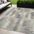 5' X 8' Taupe Beige And Tan Geometric Washable Indoor Outdoor Area Rug - Taupe, Beige, Tan