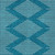 3' X 5' Teal Blue And Ivory Geometric Washable Indoor Outdoor Area Rug Transitional Style - Teal Blue, Ivory Color