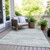 3' X 5' Sky Blue And Ivory Abstract Washable Indoor Outdoor Area Rug - Sky Blue, Ivory