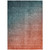 3' X 5' Gray and Red Orange Ombre Washable Non Skid Indoor Outdoor Area Rug