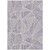 5' X 8' Purple Lilac And Silver Geometric Washable Indoor Outdoor Area Rug
