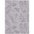 5' X 8' Purple Lilac And Silver Geometric Washable Indoor Outdoor Area Rug