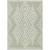 3' X 5' Artichoke Green And Ivory Geometric Washable Indoor Outdoor Area Rug Transitional Style - Artichoke Green, Ivory Color