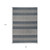 6' X 9' Blue and Gray Striped Stain Resistant Indoor Outdoor Area Rug