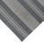 6' X 9' Blue and Gray Striped Stain Resistant Indoor Outdoor Area Rug