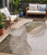 5' X 8' Taupe And Beige Abstract Washable Indoor Outdoor Area Rug - Taupe, Beige