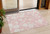 3' X 5' Pink Ivory And Gray Floral Washable Indoor Outdoor Area Rug - Pink, Ivory, Gray