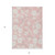 3' X 5' Pink Ivory And Gray Floral Washable Indoor Outdoor Area Rug - Pink, Ivory, Gray