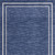 8' X 10' Navy Blue And Ivory Indoor Outdoor Area Rug