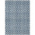 5' X 8' Navy Blue And Ivory Geometric Washable Indoor Outdoor Area Rug Transitional Style - Navy Blue, Ivory Color