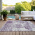 3' X 5' Lavender And Ivory Abstract Washable Indoor Outdoor Area Rug Transitional Style - Lavender, Ivory Color