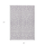3' X 5' Lavender And Ivory Damask Washable Indoor Outdoor Area Rug