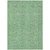 5' X 8' Green And Artichoke Green Floral Washable Indoor Outdoor Area Rug