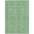 5' X 8' Green And Artichoke Green Floral Washable Indoor Outdoor Area Rug