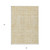 3' X 5' Gold And Beige Abstract Washable Indoor Outdoor Area Rug - Gold, Beige