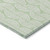 5' X 8' Mint Green And Beige Ogee Washable Indoor Outdoor Area Rug