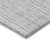 5' X 8' Gray And Silver Striped Washable Indoor Outdoor Area Rug