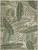 8' X 10' Ivory And Green Palm Leaf Indoor Outdoor Area Rug - Ivory, Green