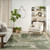 8' X 10' Ivory And Green Palm Leaf Indoor Outdoor Area Rug - Ivory, Green