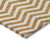 5' X 8' Orange And Beige Chevron Washable Indoor Outdoor Area Rug