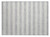 2' X 3' Gray and Ivory Striped Washable Non Skid Indoor Outdoor Area Rug