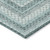3' X 5' Teal Blue And Ivory Geometric Washable Indoor Outdoor Area Rug - Teal Blue, Ivory