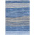3' X 5' Navy Blue And Gray Striped Washable Indoor Outdoor Area Rug