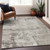 3' X 5' Beige And Gray Abstract Washable Indoor Outdoor Area Rug - Beige, Gray