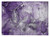 2' X 3' Gray and Purple Abstract Washable Non Skid Indoor Outdoor Area Rug Transitional Style - Gray, Purple Color