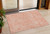 3' X 5' Salmon And Ivory Abstract Washable Indoor Outdoor Area Rug Transitional Style - Salmon, Ivory Color
