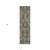8' Runner Taupe and Dark Taupe Oriental Washable Non Skid Indoor Outdoor Runner Rug