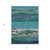 3' X 5' Teal Blue Abstract Washable Indoor Outdoor Area Rug Transitional Style - Teal Blue Color