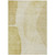 5' X 8' Gold Wheat And Beige Abstract Washable Indoor Outdoor Area Rug