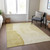 5' X 8' Gold Wheat And Beige Abstract Washable Indoor Outdoor Area Rug