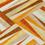 3' X 5' Orange Ivory And Copper Geometric Washable Indoor Outdoor Area Rug
