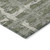 3' X 5' Olive Green Gray And Beige Striped Washable Indoor Outdoor Area Rug
