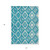 5' X 8' Teal Blue And Ivory Geometric Washable Indoor Outdoor Area Rug Transitional Style - Teal Blue, Ivory Color