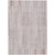 5' X 8' Coral And Beige Striped Washable Indoor Outdoor Area Rug