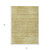 3' X 5' Gold Wheat And Beige Striped Washable Indoor Outdoor Area Rug