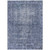5' X 8' Navy Blue Oriental Washable Indoor Outdoor Area Rug