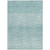 5' X 8' Aqua And Ivory Abstract Washable Indoor Outdoor Area Rug