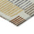 3' X 5' Beige Gold And Blue Geometric Washable Indoor Outdoor Area Rug