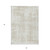 3' X 5' Ivory And Beige Abstract Washable Indoor Outdoor Area Rug Transitional Style - Ivory, Beige Color