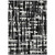 3' X 5' Black Gray And Ivory Striped Washable Indoor Outdoor Area Rug - Black, Gray, Ivory