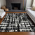 3' X 5' Black Gray And Ivory Striped Washable Indoor Outdoor Area Rug - Black, Gray, Ivory