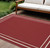 6' X 9' Brick Red And Ivory Indoor Outdoor Area Rug