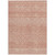 5' X 8' Salmon And Ivory Chevron Washable Indoor Outdoor Area Rug