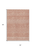 5' X 8' Salmon And Ivory Chevron Washable Indoor Outdoor Area Rug