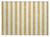 2' X 3' Gold Striped Washable Non Skid Indoor Outdoor Area Rug